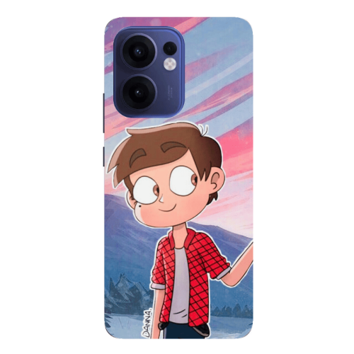 Oppo Reno13 FS Valentines 1 Transparent Silicone TPU Θήκη